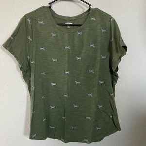 Old Navy zebra printed tee